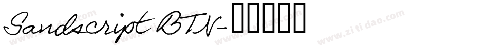 Sandscript BTN字体转换